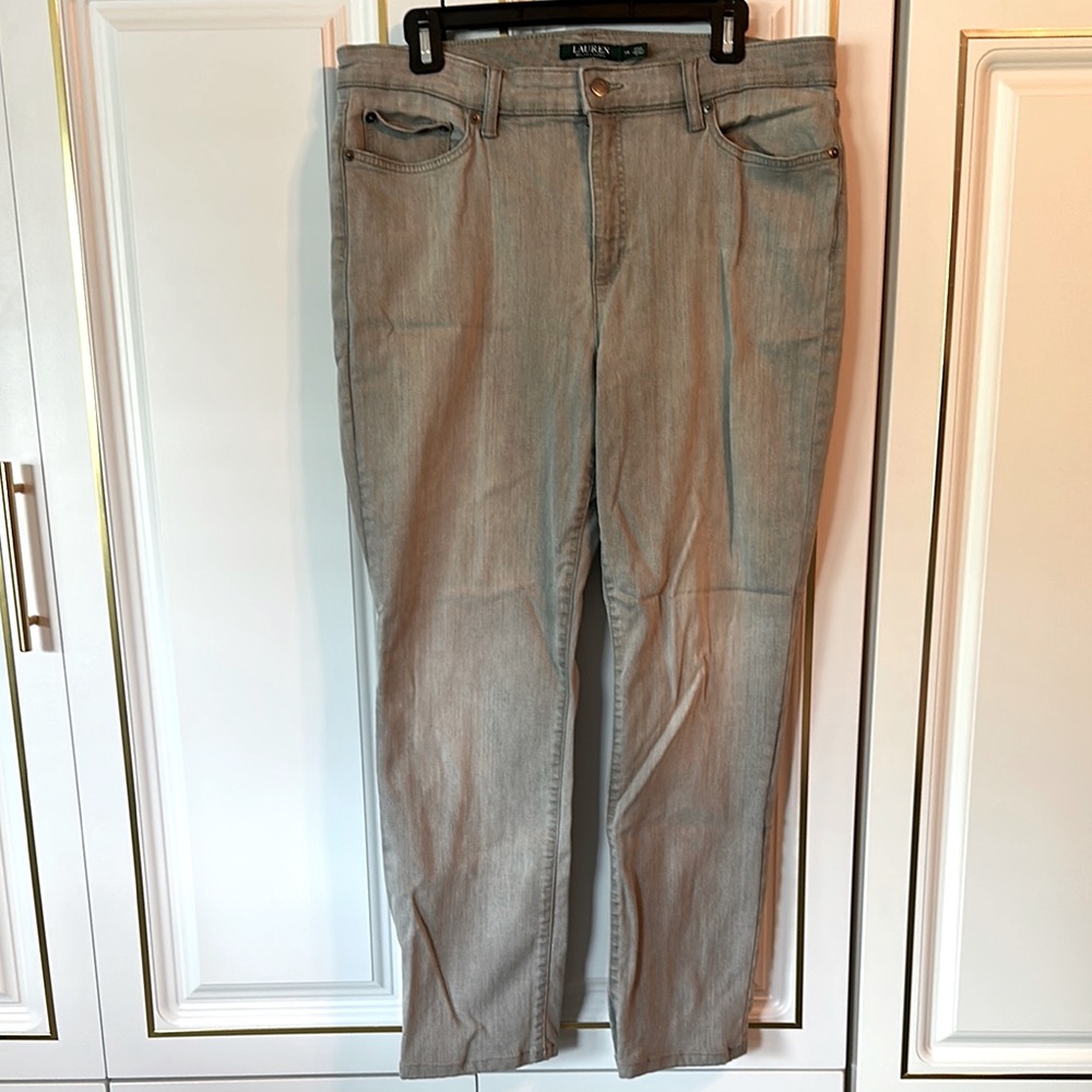 Lauren Ralph Lauren Gray Denim Jeans size 14
